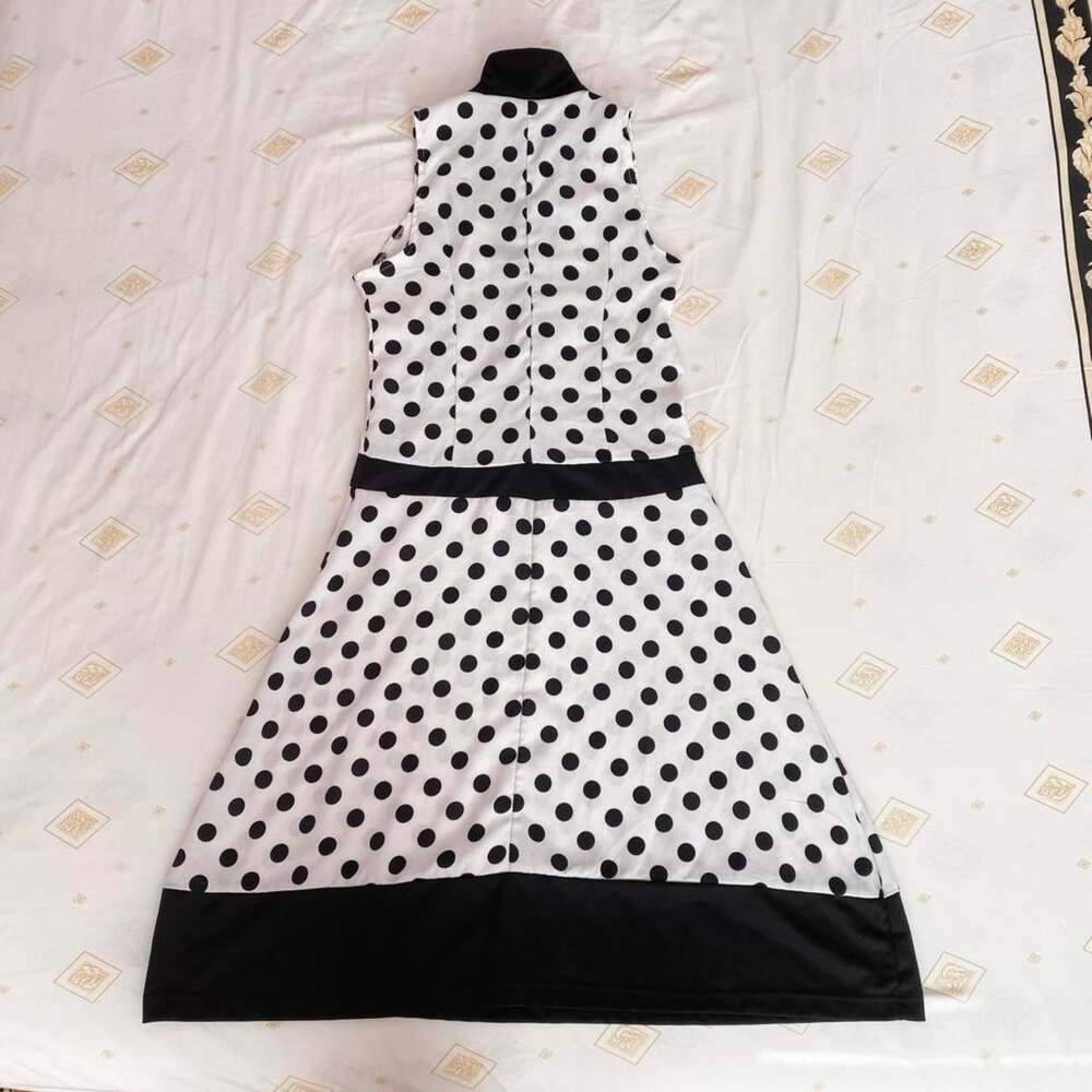 y2k black and white polka dot dress - Picture 3 of 5
